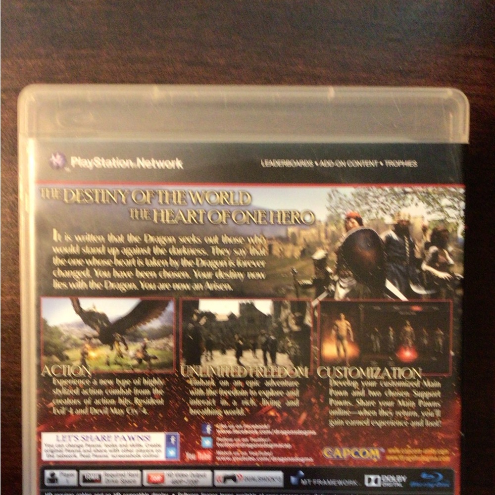 PlayStation PS3 game. DRAGON’s DOGMA